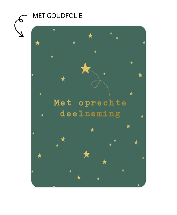 Kaart Met Oprechte Deelneming