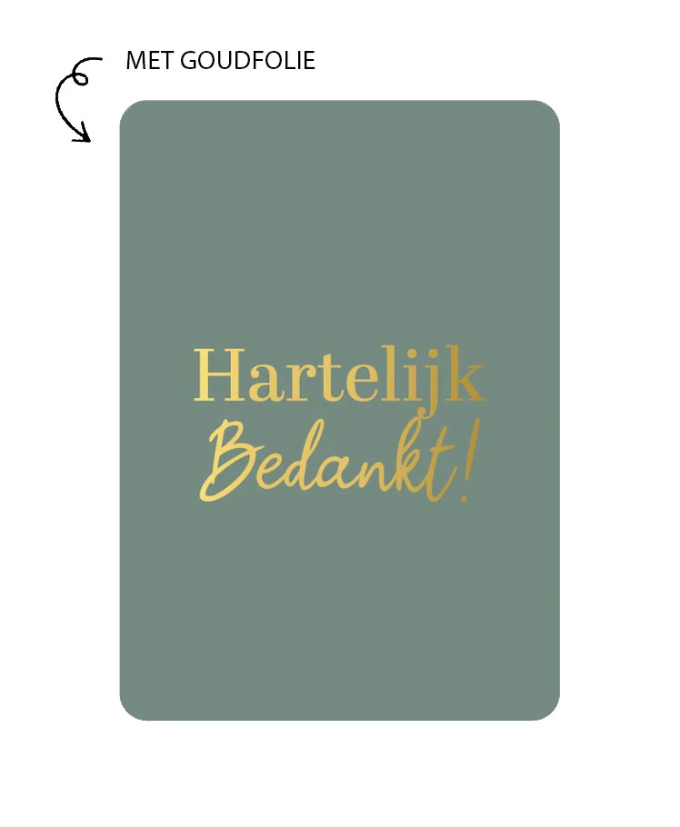Kaart Hartelijk Bedankt
