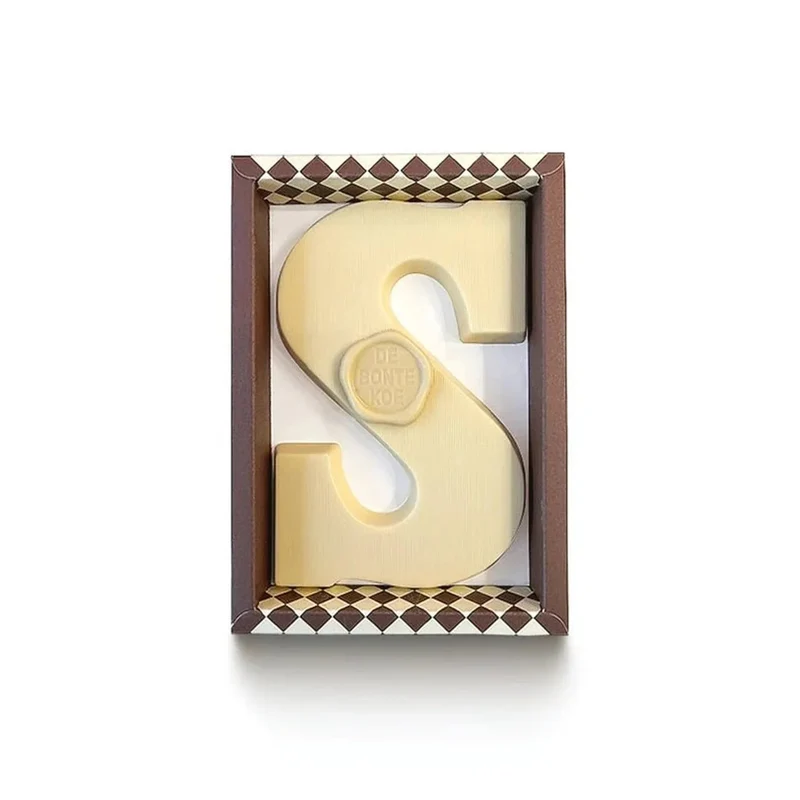 Chocoladeletter | S Wit