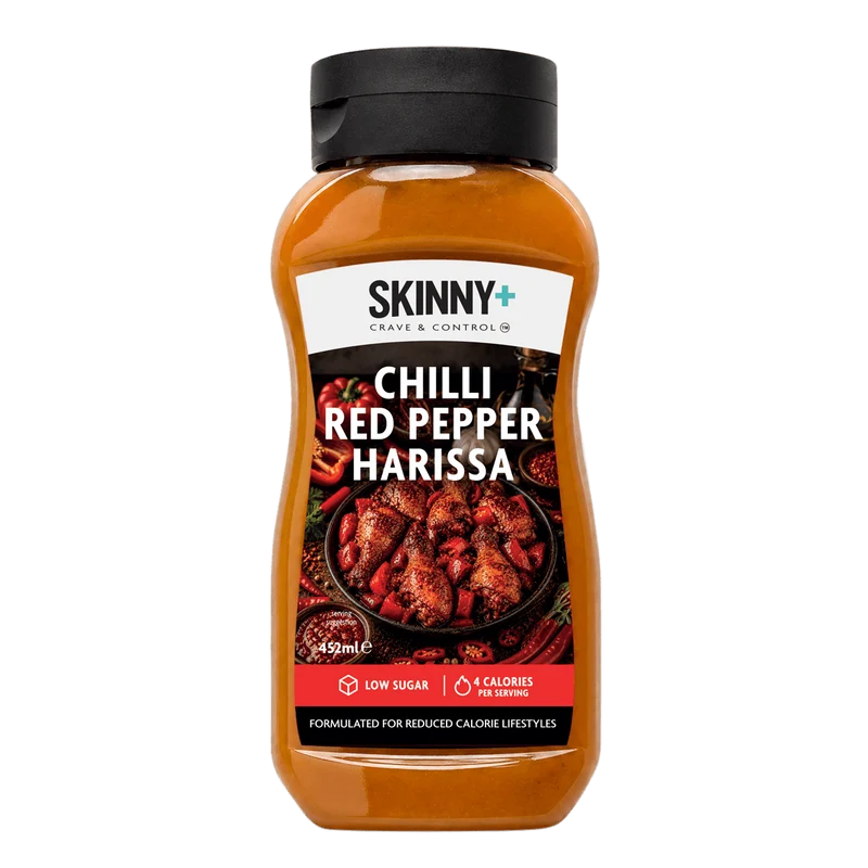 Skinny+ Chili Rode Peper Harissa Smaak Suikervrije Skinny Saus - 452 ml