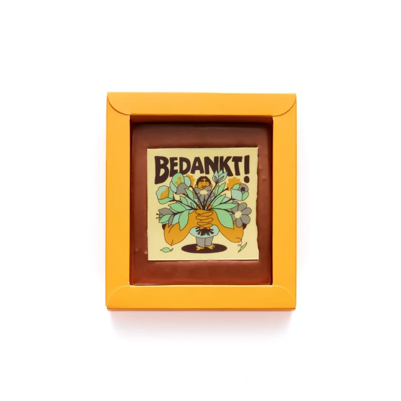 Chocolade Wenskaart | Bedankt