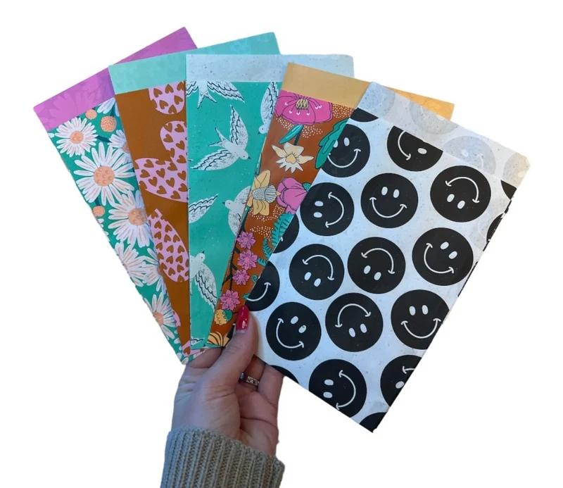 Mix van 100 cadeauzakjes maat M (12x19 cm) – Vrolijke prints | La Muchacha