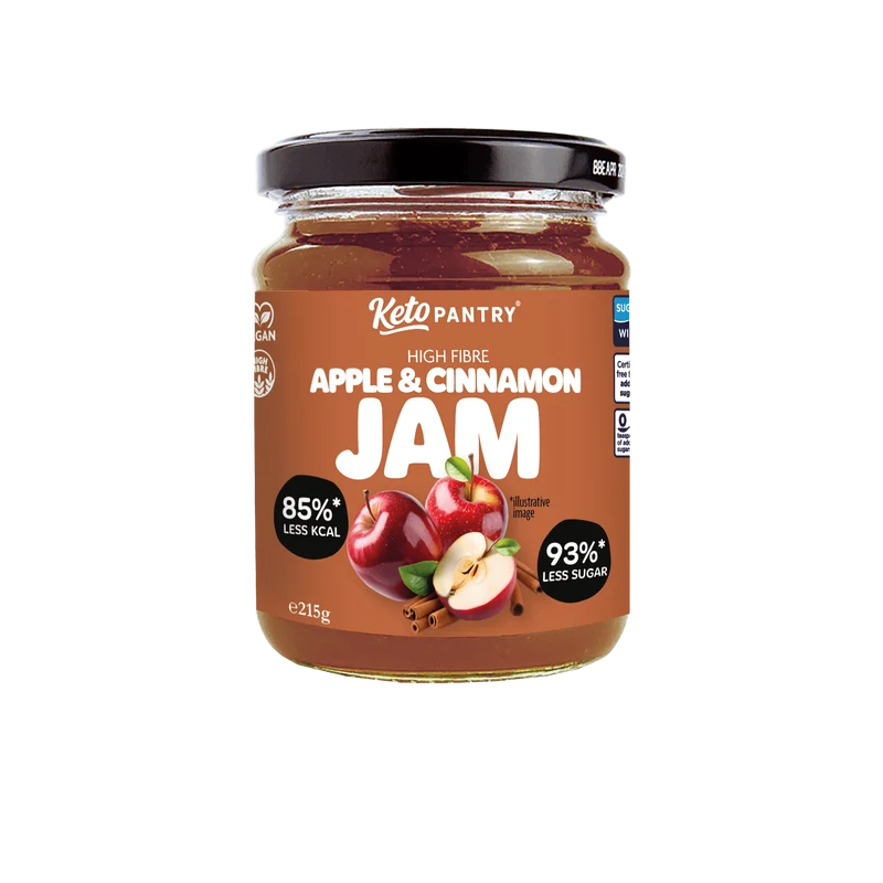Keto Pantry Appel- en kaneeljam met weinig suiker - 215 g