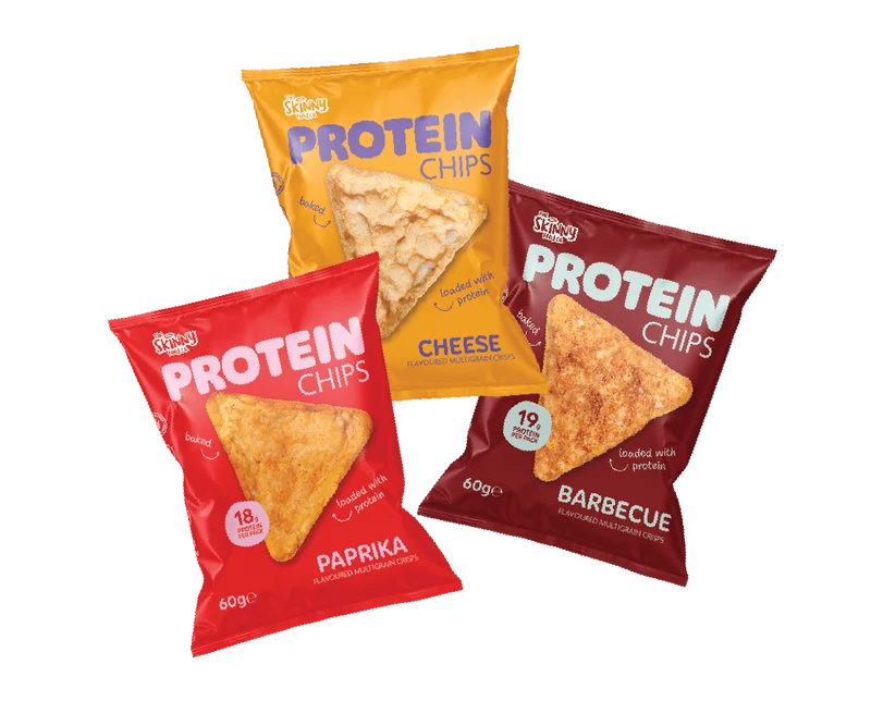 Skinny Protein Chips Grab Bag (3 smaken) 60 g (18-19 g eiwit per verpakking)