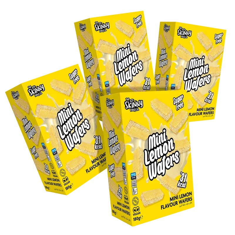 (Opruiming, houdbaarheidsdatum overschreden, 26 februari) Dunne mini citroenwafels 180 g x 4 dozen bundel