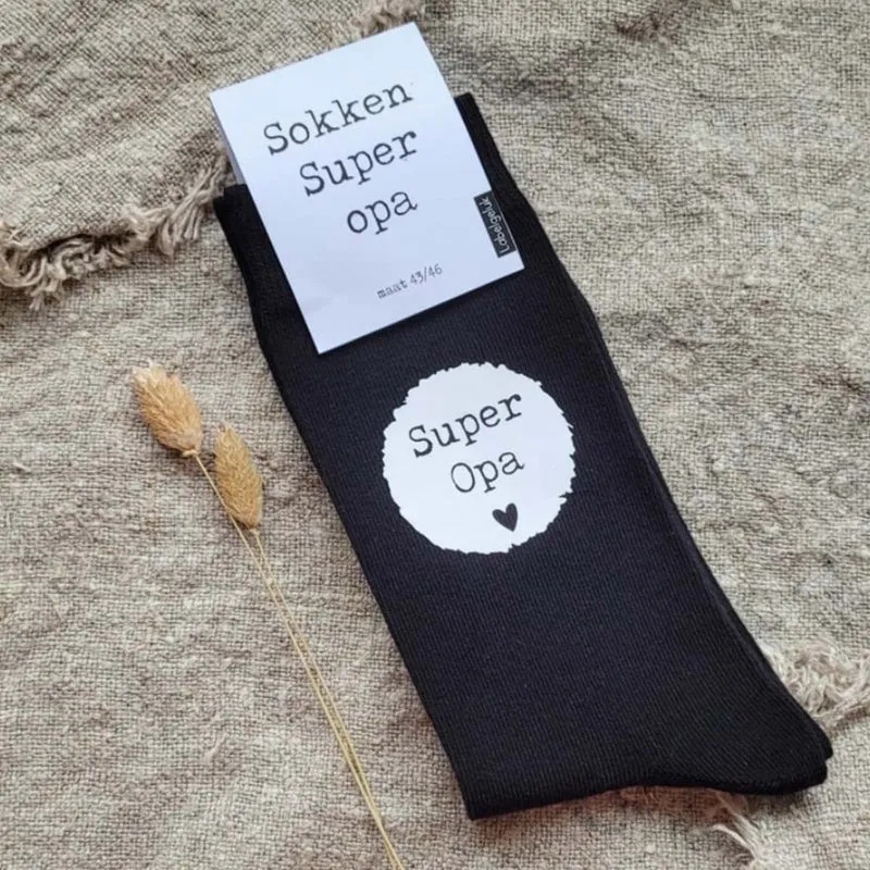 Sokken - Super Opa - Maat 43-46