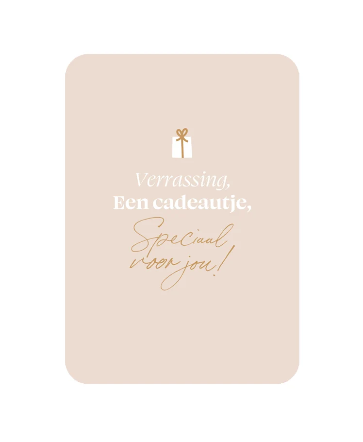 Kaart Verrassing Een Cadeautje