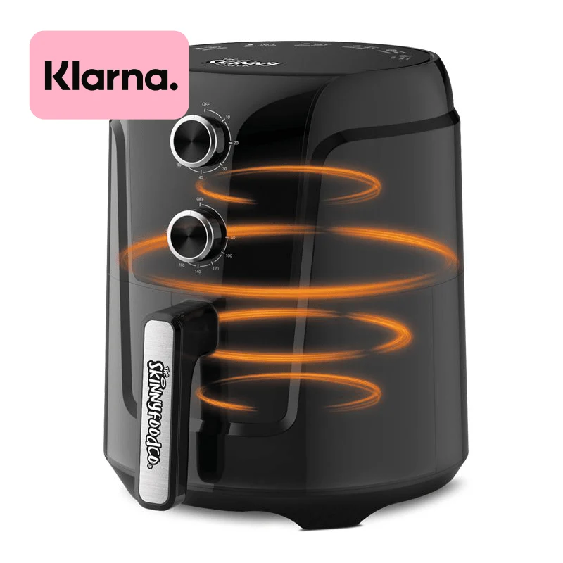Skinny Food Co Zwarte Airfryer 4 Liter 1450w (Inclusief Gratis Airfryer Receptenboek) - Ninja Alternative