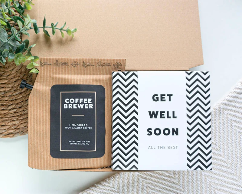 Brievenbuscadeau - Beterschap Cadeau - Kopje Troost Koffie