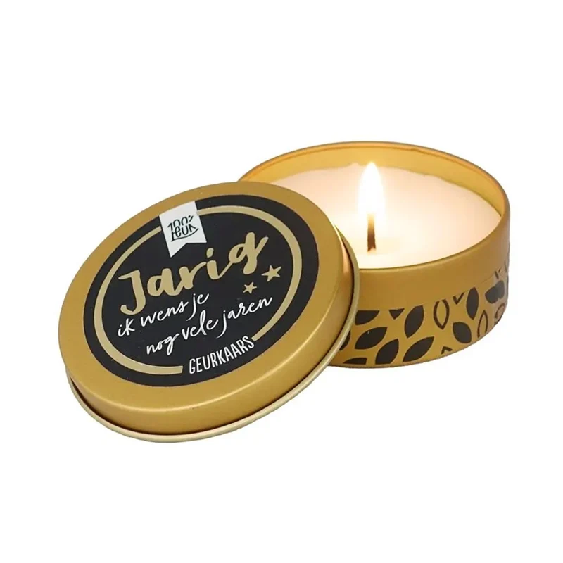 Geurkaars In Blikje - Jarig