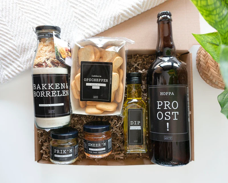 Cadeaupakket – Cadeau Man – Bak & Borrelpakket