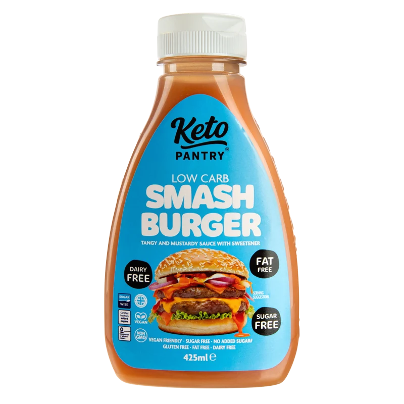 Keto Pantry Smash Burger Vrijwel Calorievrije Skinny Sauce - 425 ml (per stuk of per doos van 6)