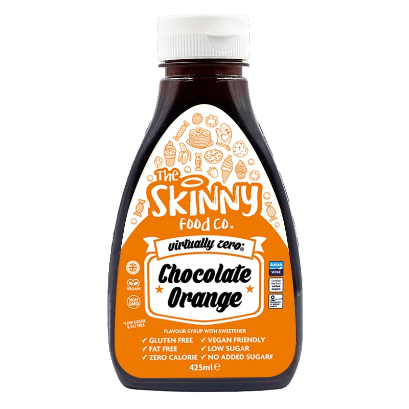NIEUWE Dunne Chocolade Sinaasappelsmaak Siroop - Caloriearm - 425 ml