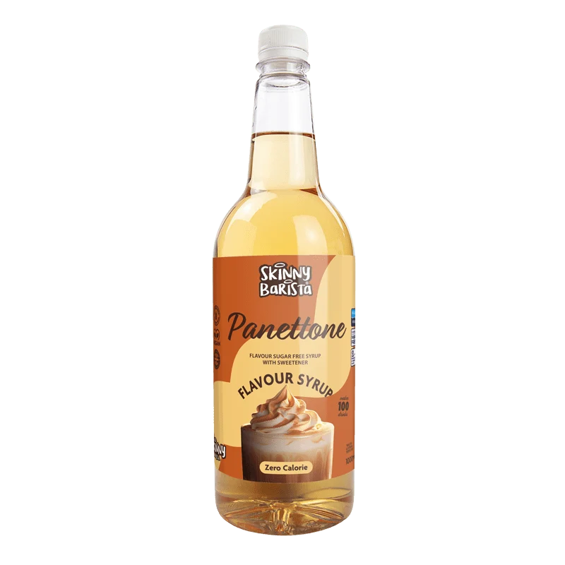 Skinny Barista Panettone Smaaksiroop - Suikervrije Skinny Koffiesiroop - 1 Liter
