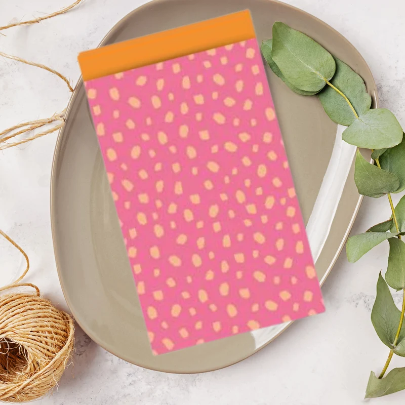 Cadeauzakjes M - 101 Dots Pink/Orange