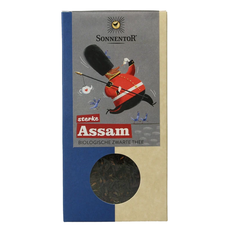 Sonnentor Engelse zwarte thee sterke assam los bio 95 gram