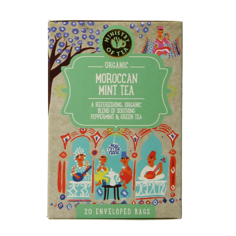 Ministry Of Tea Moroccan mint tea bio 20 zakjes