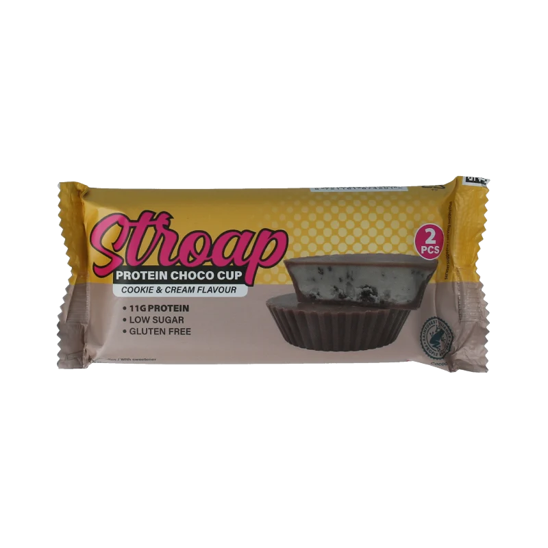 Stroap Protein choco cups cookie & cream 42 gram