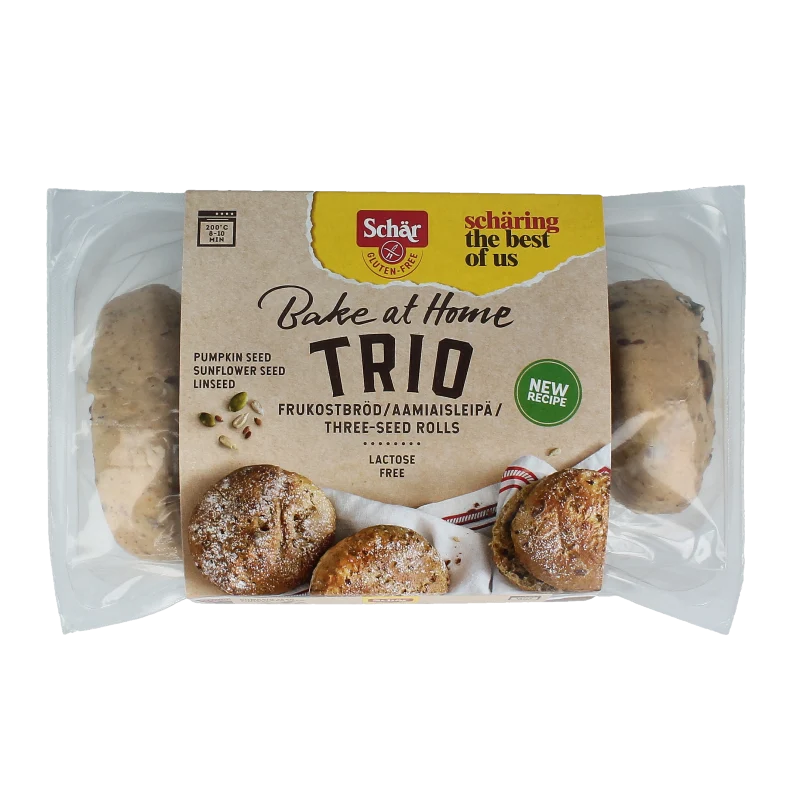 Schar Afbakbroodjes trio glutenvrij 300 gram