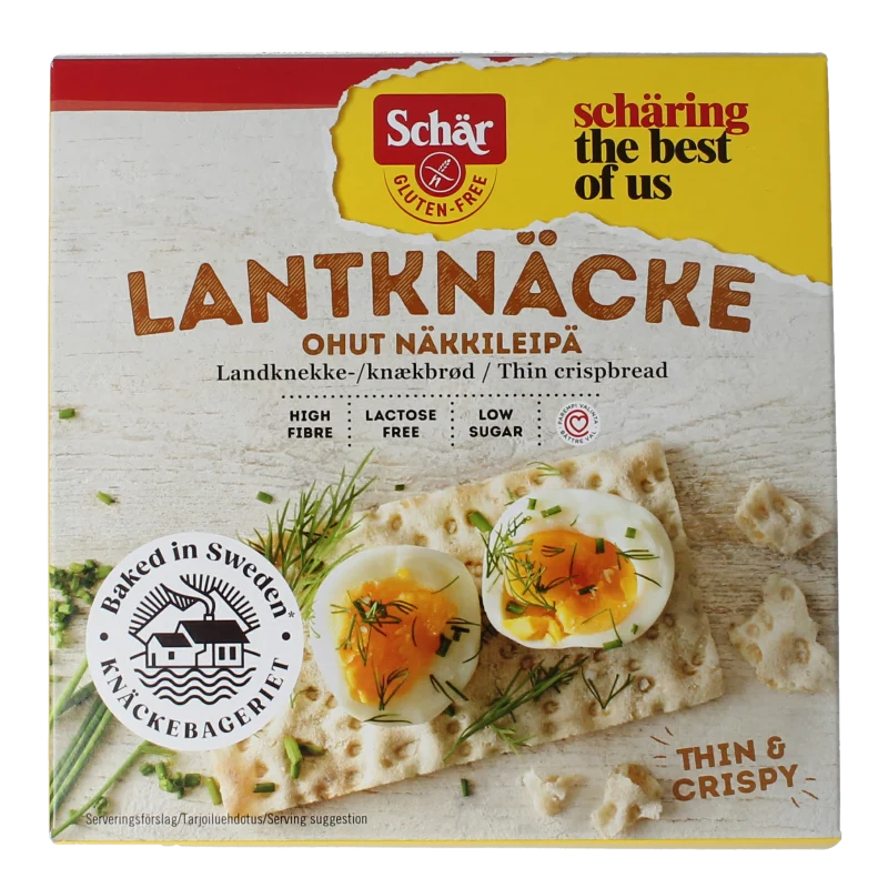 Schar Knackerbrod dun vezelrijk glutenvrij 230 gram