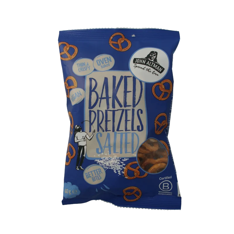 John Altman Baked pretzels sea salt mini 60 gram