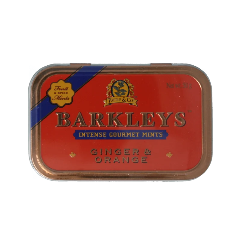 Barkleys Mints ginger & orange 50 gram