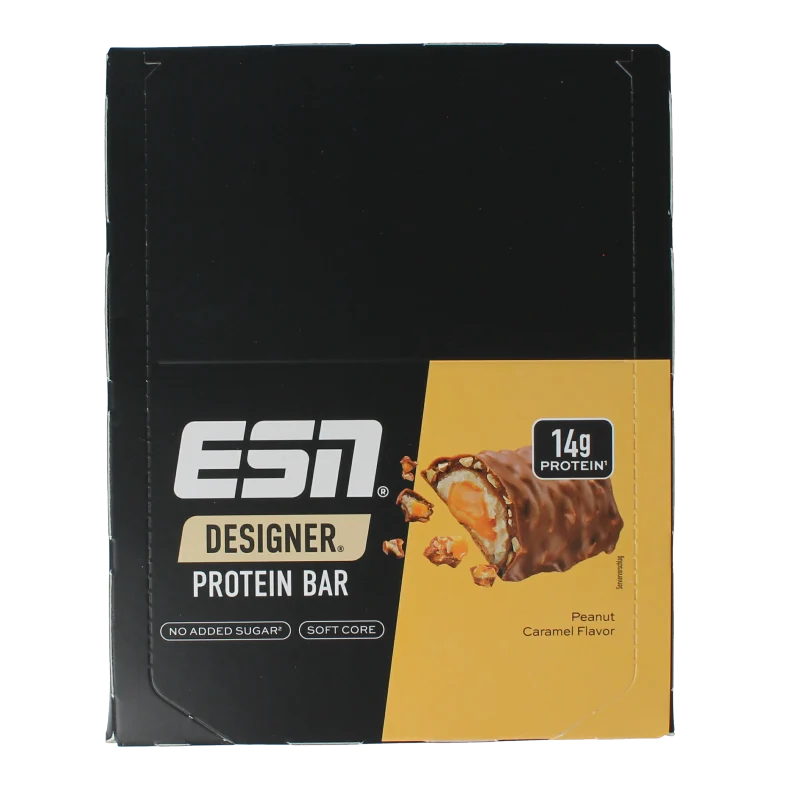 ESN Peanut caramel bar 45g 12 stuks