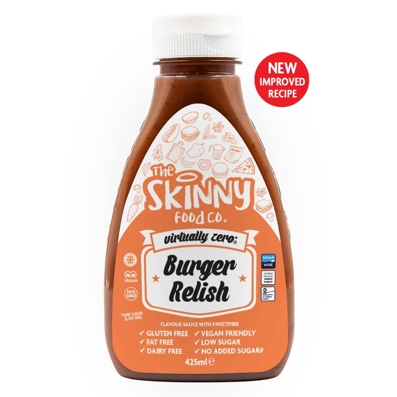 Burger Relish Smaak Vrijwel Suikervrij Dunne Saus 425ml