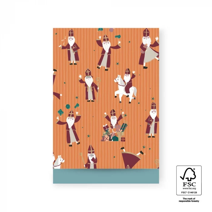 Sinterklaas cadeauzakje M - Sint Acrobaat - 12x19cm