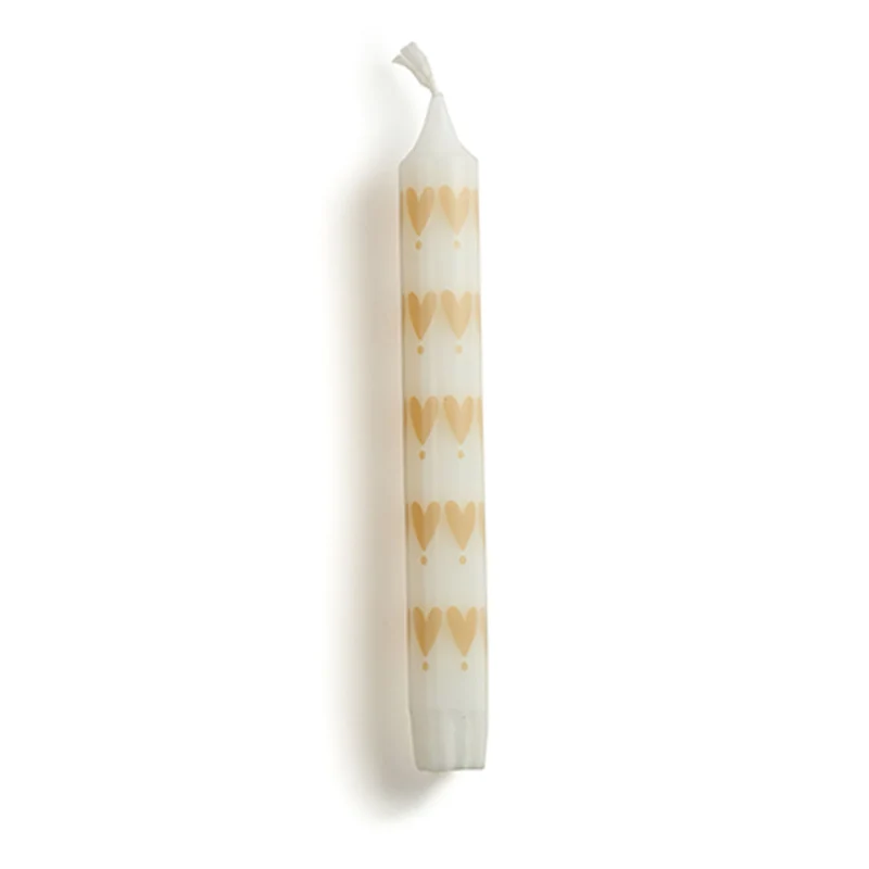 Dinerkaars Beige Hartjes