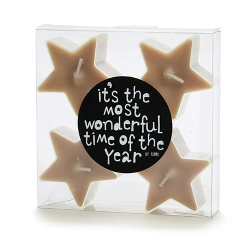 Kerst Waxinelichtjes Ster - Set van 5 - Skin