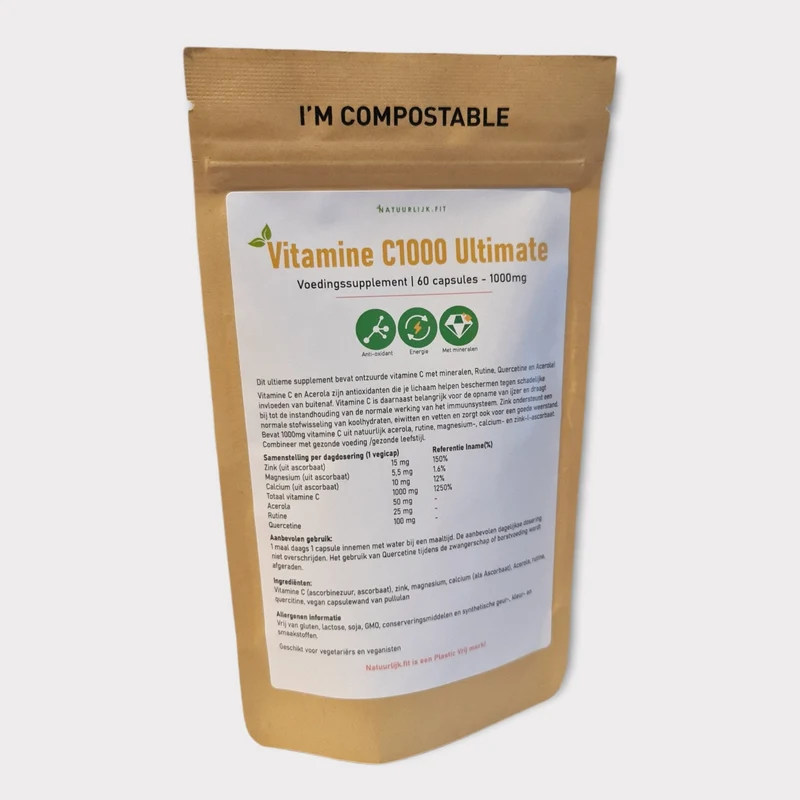 Natuurlijk.fit Vitamine C 1000 ultimate 60 capsules