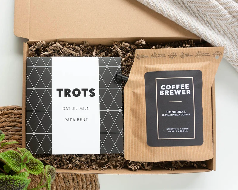Brievenbuscadeau - Vaderdag Cadeau - Koffie & Chocolade