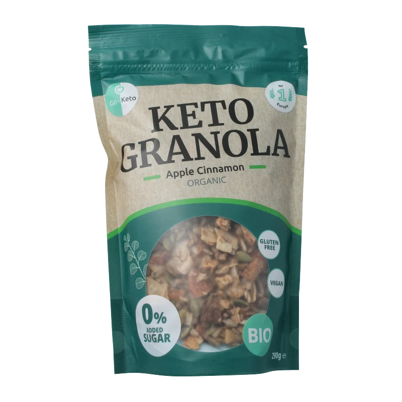 Go-Keto Granola apple cinnamon bio 290 gram