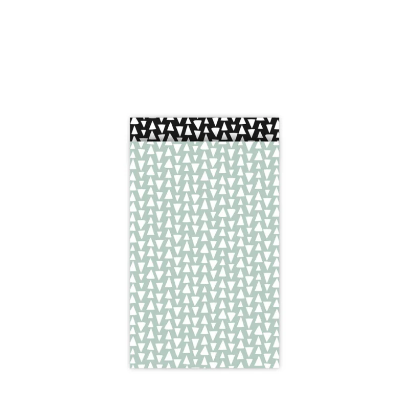 Cadeauzakjes M - Ethnic Triangles - Salie