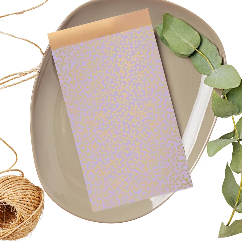 Cadeauzakjes M - Mini dots - Lilac
