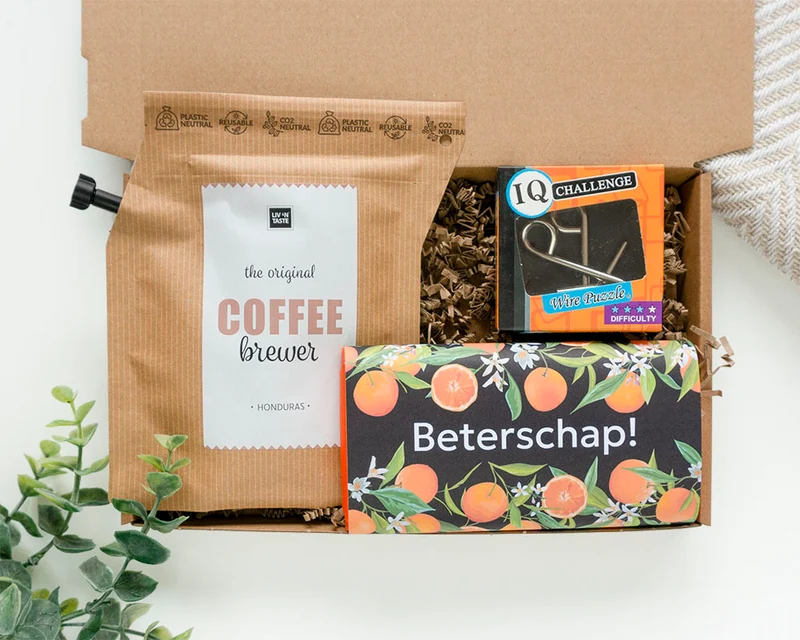 Brievenbuscadeau - Beterschap Cadeau - Opkikker Voor Hem