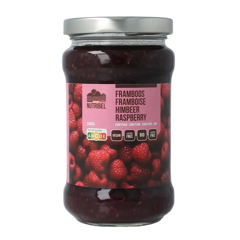 Nutribel Frambozen confituur bio 340 gram