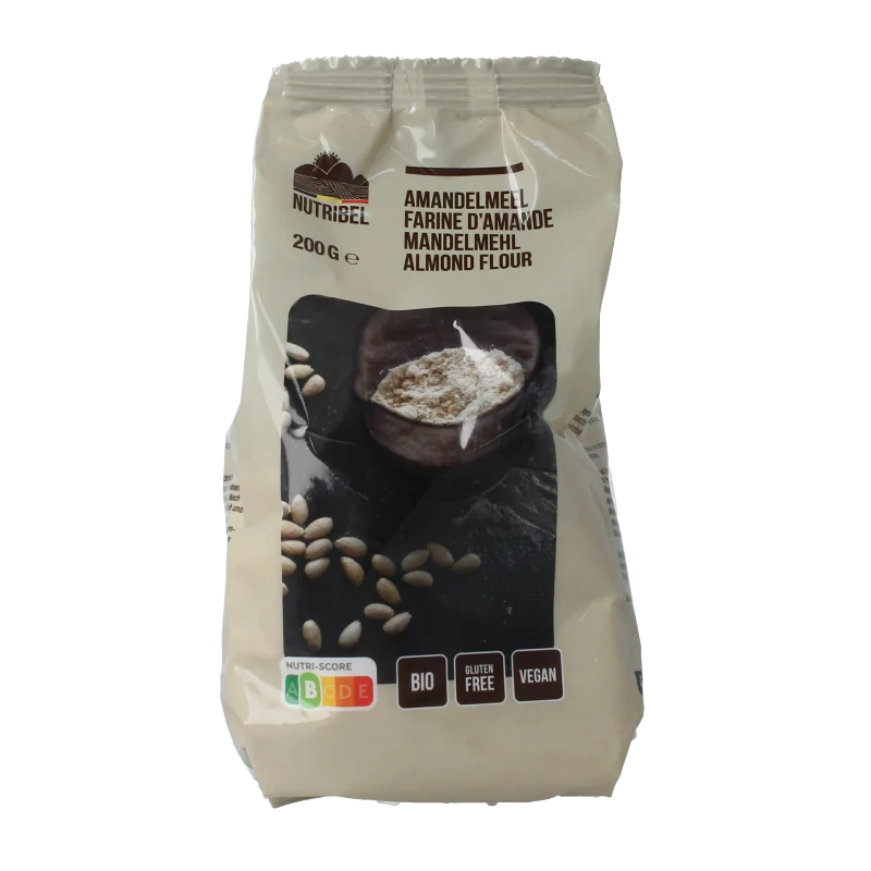 Nutribel Amandelmeel glutenvrij bio 200 gram