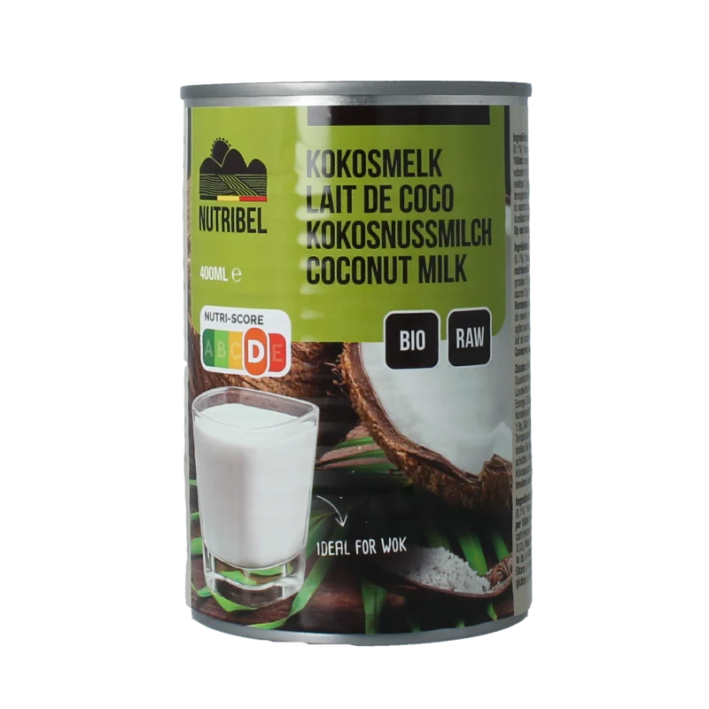 Nutribel Kokosmelk glutenvrij bio 400 ml