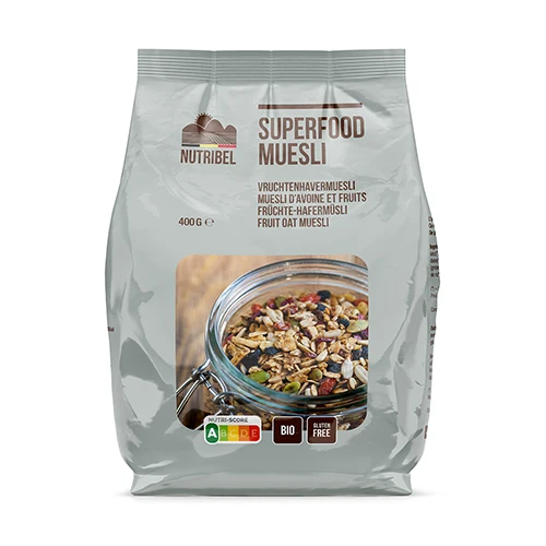 Nutribel Havermuesli superfoods glutenvrij bio 400 gram