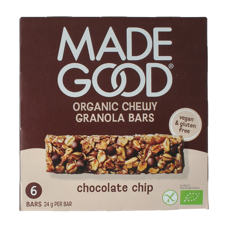 Made Good Granola bar chocolate chip 24 gram bio 6 stuks
