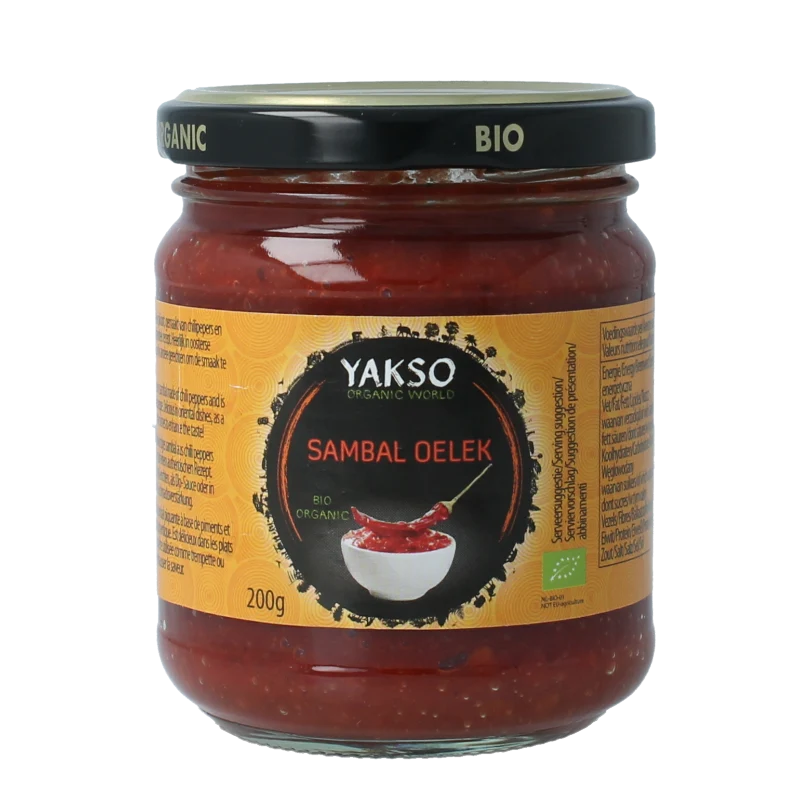 Yakso Sambal oelek bio 200 gram