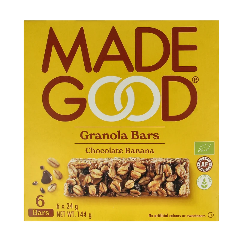 Made Good Granola bar chocolate banana 24 gram bio 6 stuks