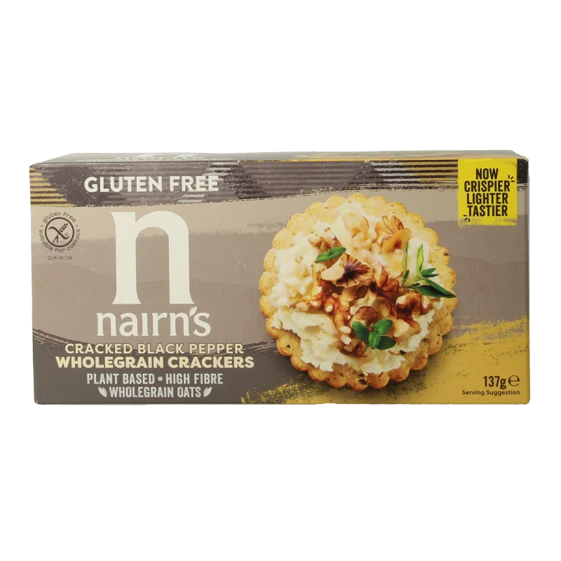 Nairns Cracker volkoren pepper 137 gram