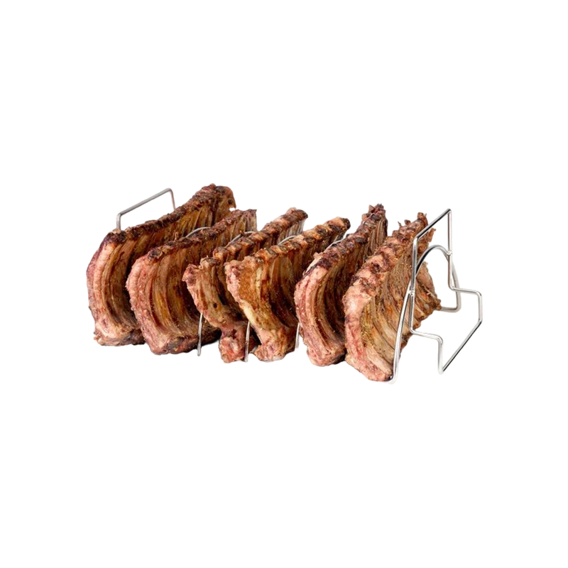 Barbecook vlees- en ribrek uit rvs
