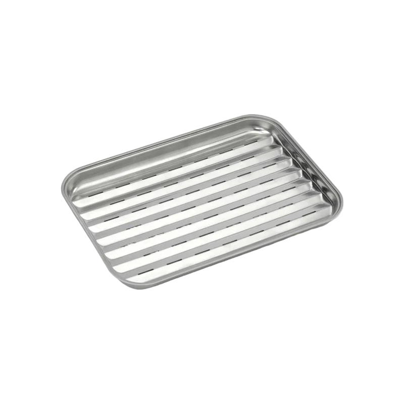 Barbecook herbruikbare grillpan uit rvs 34.5x24cm