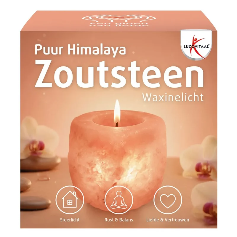 Lucovitaal Zoutsteen Waxinelicht