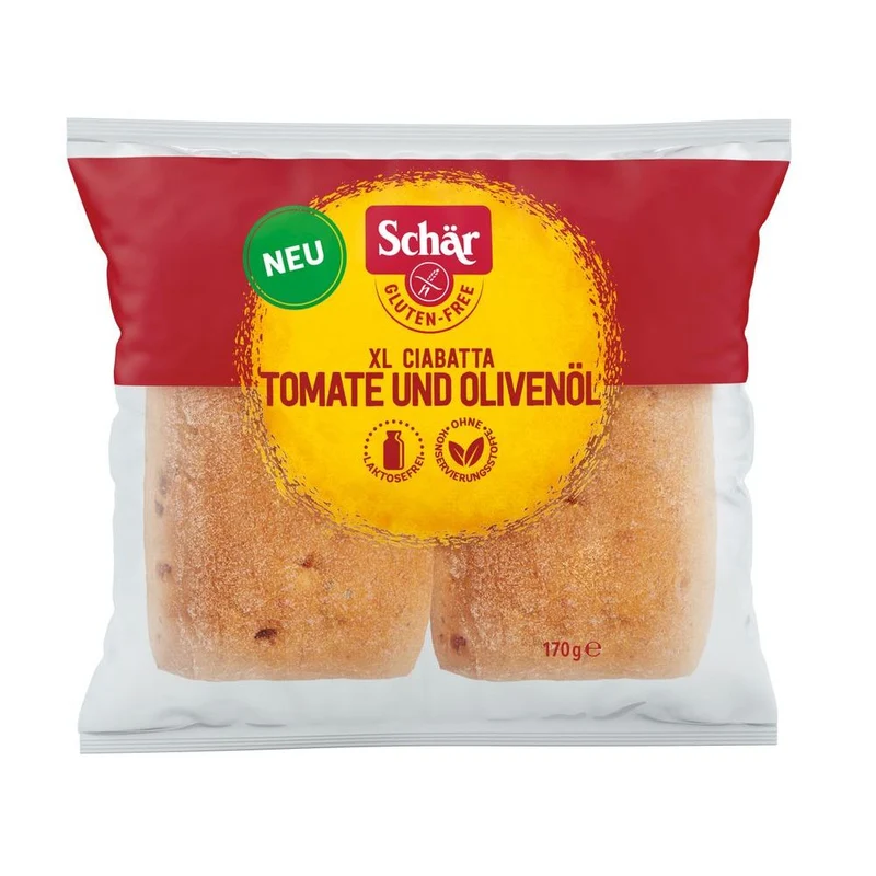 Schar Ciabatta XL Tomaat & Olijfolie 170 gram