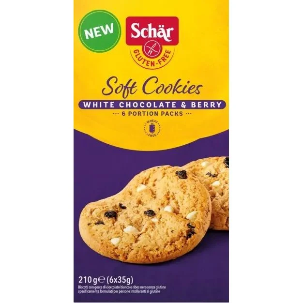 Schar Soft Cookies White Chocolate & Berry 210 gram